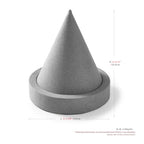 Microfiber Single Bracelet Bangle Display Stand Jewelry Bracelet Bangle Cone Display for Selling(Grey) - color: Grey