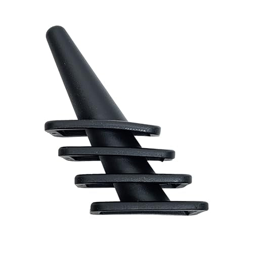 MOOCA 10 Pcs Set Finger Ring Display, Stackable Ring Holder Display Made by Rubber, Jewelry Storage Jewelry Stands for Shows, Black Color, 1 3/8 W x 2 1/4 D x 2 1/8 H in - color: 10 pieces, Black Rubber
