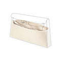 DGAZ Silk Purse Organizer Insert Fits Hermes Kelly Elan Bags，Silky Smooth Bag Organizer，Luxury Handbag & Tote Shaper(Craie) - color: Craie