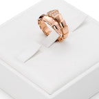 3 Slot PU Leather Ring Stand Rings Display Holder Rings Organizer Jewelry Display Showcase (White) - size: 3.14" x 3.15" x 0.98"