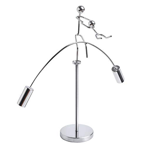 Sunnytech Weight Lifting Stainless Physics BalanceTumbler Kinetic Art Balancing Decompressive Science Psychology Home Offic Decor Desk Decor Toy WJ161 - style: WJ161