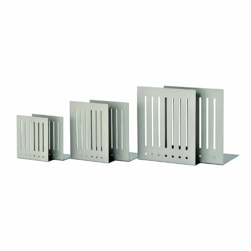 STEELMASTER Heavy Duty 10-Inch Steel Bookends, 1 Pair, Silver (241100050) - color: Silver, size: 10-Inch Pair