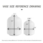 Ceramic Vase for Home Decor,Ceramic Vase, Dried Flower Vase, Living Room Decoration, Flower Arrangement Decoration Shooting Props(White)