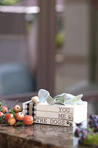 Lavender Inspired - You Me and the Dogs Dog Sign, 3 Stacked Books - color: You, Me and the Dogs
