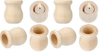 GORGECRAFT 1.5 Inch 10pcs Unfinished Wood Candle Cups Blank Candle Holders Wooden Candlesticks 4/5 Inch Hole Classics Flower Container for Hand Painting Crafts Home Wedding Decorations (Pack of 2) - size: 1.57x1.34inch,0.8inch (Pack of 2)