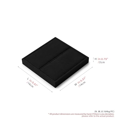 Oirlv Microfiber Jewelry Pendant Display Tray Dresser Modular Jewelry Tray - style: P13704