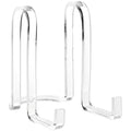 Plymor Clear Acrylic Ribbon-Style Display Easel, 6.125" H x 4" W x 6.5" D - size: 6.125" x 4" x 6.5"