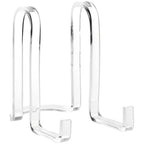 Plymor Clear Acrylic Ribbon-Style Display Easel, 6.125" H x 4" W x 6.5" D - size: 6.125" x 4" x 6.5"