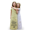 Mom Birthday Gifts from Daughter, Birthday Gifts for Mom from Daughter, Mother Daughter Gift, Mother of The Bride Gift, Sculpted Hand-Painted Figurine(Yellow) - color: Yellow