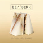 Bey-Berk White Triangular Onyx Marble Bookends - Heavy-Duty Wedge Design, Modern Office and Bookshelf Organizer - color: White