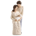 New Parents and Baby Figurines, Gifts for New Mom and Dad, Ideal for First Mothers Day, First Fathers Day, Hand Painted Sculpture, Resin, 8.7" H - style: Family of 3