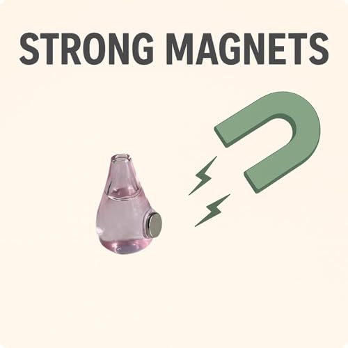 20pcs Cute Mini Vase Magnets for Fridge, Tiny Magnetic Flower Glass Vases Refrigerator Accessories, Funny Aesthetic Plant Pot Magnets for Locker Office Kitchen Decoration (10pcs) - color: 10pcs