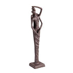 Danya B. Modern Abstract Metal Art Shelf/Table Decor - Decorative Cast Iron Figurine - Embracing Couple Sculpture