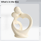 Nordic Minimalist Abstract Sculptures, Resin Art For Living Room Or Wedding Gifts, Beige And Gray, Multiple Poses