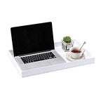 Acrylic Tray with Embedded Handle, 10x15 Inch, White - color: White, size: 15" x 10" x 2"