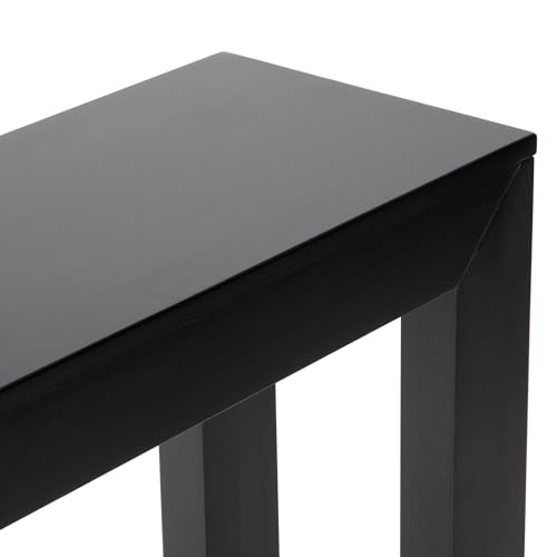 Plank+Beam Modern Solid Wood Console Table, 56 Inch, Sofa Table, Narrow Entryway Table for Hallway, Behind the Couch, Living Room, Foyer, Easy Assembly, Black - color: Black, size: 56 Inch