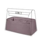 DGAZ Silk Purse Organizer Insert For Hermes Kelly Danse 22 bag，Silky Smooth Bag Organizer，Luxury Handbag & Tote Shaper（Konjac purple，22） - color: Konjac purple