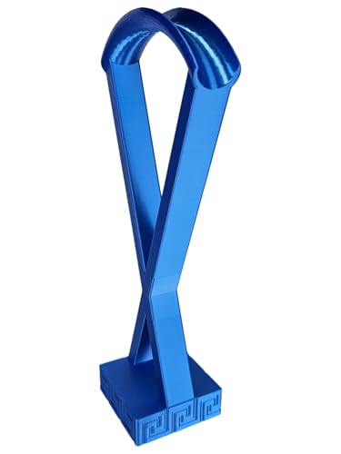 Minimalist Headphone Stand (Shiny Blue) - color: Shiny Blue