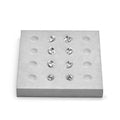 Oirlv Microfiber Diamonds Gemstones Jewelry Display Organize Tray Multi-Compartment Modular Jewelry Crystal Beads Holder - style: P13510