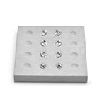 Oirlv Microfiber Diamonds Gemstones Jewelry Display Organize Tray Multi-Compartment Modular Jewelry Crystal Beads Holder - style: P13510