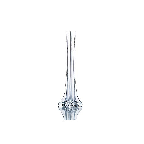 WGV Eiffel Tower Vase, Open 0.75", Height 12", (Multiple Sizes Choices) Clear Glass Floral Container with Sturdy Base, Flower Centerpiece for Wedding Event Home Decor, Arts Crafts, 1 Piece - color: Clear, size: 12"H