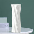 Ceramic Vase, 8" H, Artistic Flower Vase Classic Style for Fireplace Bedroom Kitchen Living Room Centerpieces Office Desk, Fit for Holding Dried Flowers, Artificial Flowers, Floral Arrangement - color: White