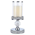 Pillar Candle Holders, Candle Holder for Pillar Candle, Candlesticks Holder, for Wedding, Dining Coffee Table, Home Centerpices, Home Decor CH00XS - size: 1 crystal ball