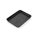 E-far Mini Toaster Oven Pan, 9x7x1 Inch Small Baking Sheet Tray for Cookies Cake, Nonstick Carbon Steel Baking Pan for Bacon Steak, Nontoxic & Easy Clean, Heat & Warp Resistant - size: 9x7x1 Inches