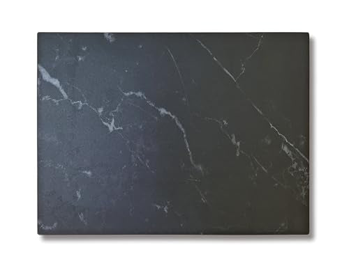 Multi-Purpose Pastry Marble Design Stone Tray Cutting Board Slab 16” x 12” With Non-Slip Feet,Stone Cheese Pastry Board, Serving Tray, Heat Resistant, Easy To Clean(G101, 16 * 12) - color: G101