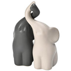 Elephant Statues Home Decor Small Figurines Home Ceramic Decor Sisterhood Elephant Ornament for Living Room House Shelf Table Vanity Entryway DéCor