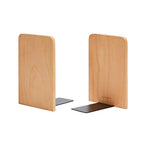 Pandapark Wood Bookends,Non-Skid Bookend for Shelves,Heavy Duty Bookends,Book Stand for Books/CDs,1 Pair - color: Beech-a Plus