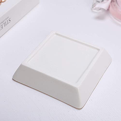 Jewelry Tray Ceramic Trinket Dish Ring Funny Birthday Gifts for Women Unique New Job Spiritual Congratulations Gift Best Friend Mom Friendship Office Decor,She Believed She Could So She Did - color: Believed