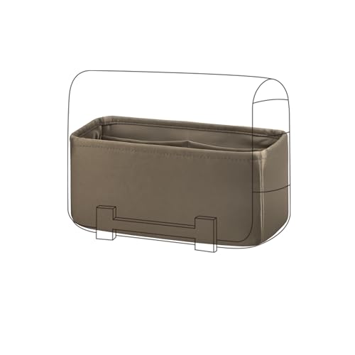 DGAZ Silk Purse Organizer Insert For Hermes Geta bags，Silky Smooth Bag Organizer，Luxury Handbag & Tote Shaper(Etoupe Grey) - color: Etoupe Grey