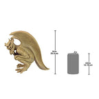 Design Toscano OS68829 Legend of Cambridge Hopping Gargoyle Gothic Decor Statue, 12.5 Inch, Stone - style: Hopping Gargoyle