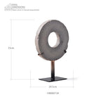 HAUCOZE Modern Sculpture Decor Abstract Statue Figurine Screen Art Table Centerpiece Gift for Living Room Office Polyresin 13.8 inch - size: 9.8x13.8inch