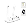 Acrylic Book Display Stand Clear Easel Stand, Plate Display Stands, Acrylic Book Easel for Displaying Books, Picture, Notebooks, Platter, Photo, Artworks (Clear 01, 8.7 x 8.2 x 4.9 inch)