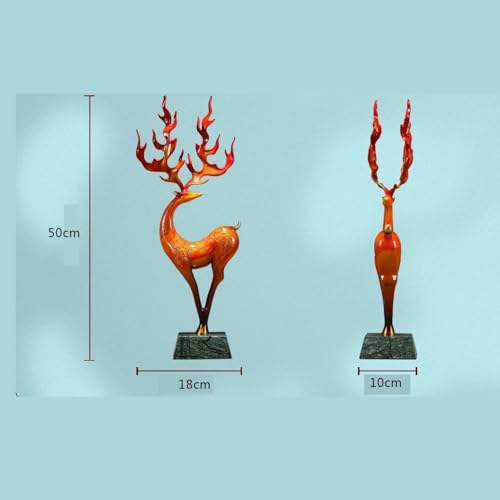 Statue Decorations Creative Deer Shape Ornaments Home Porch Light Luxury Copper Decoration Housewarming Gift Collection Home Decor Object