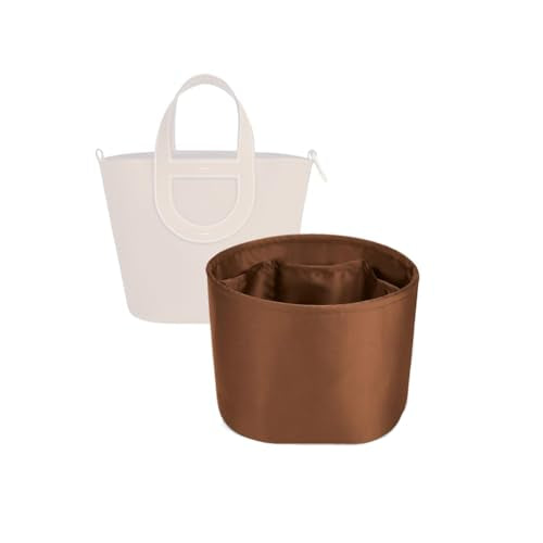 Purse Organizer Silky Smooth For Hermes In The Loop 18 Bags,Silk Luxury Handbag Tote in Bag Shapers (Gold) - color: Gold