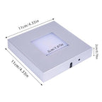 4.33 inch LED Multimodal Multicolor Light Stand Base - Silver Square Display Base for 3D Crystal Glass Art - USB/Battery Powered Crystal Stand - color: D-multi-mode Silver Base
