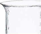 First of a Kind Glass Hurricane Pillar Candle Holder with Rustic Metal Insert, Perfect as a Centerpiece (Medium) - size: 15" Tall Clear