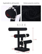 Bracelet Holder Stand,Bracelet Organizer Display for Selling,Bangle Organizer for Women,Watch Storage Holder for Men,Jewelry Business Supplies (Style 2 （Black 3 Tier ）) - style: Style 2 （Black 3 Tier ）