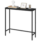 HOOBRO Narrow Console Table, 29.5" Small Entryway Table, Thin Sofa Table, Side Table, Display Table, for Hallway, Bedroom, Living Room, Foyer, Black BK75XG01 - color: Black