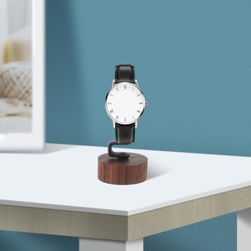 DOITOOL Watch Display Stand with Wood Base, Watch Stand for Men, Showcase Bracelet Bangle Jewelry Display Rack Wristwatch Holder for Men Women - color: Multi