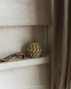 LAWA Knot Ball Candle - Large Beautiful Handmade Pillar Scented Soy Wax Elegant Bubble Aesthetic Candle Housewarming Gift Home Room Shelf Decor Idea Olive Beige - color: Olive Beige