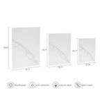 Murrey Home Glass Cutting Board for Kitchen Counter, Tempered Glass Chopping Boards Dishwasher Safe, Small Clear Countertop Tray, Scratch Resistant, Heat Resistant, Non Toxic, White Marble, 20"x16" - color: Textured White Marble, size: 19.7"L x 15.7"W