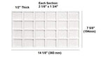 888 Display USA - 3 Piece White 24 Slot Coin Jewelry Showcase Display Tray Flocked Inserts - color: White