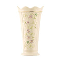 Belleek Irish Flax Vase - White Flower Vase Handcrafted Fine Parian China Irish Decor, 6" W x 9.5" H - size: 9.5-Inch