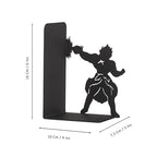 Anime Battle Scene Metal Bookends, Superhero Heroes Book Ends for Kids, MangaThemed Book Holders, Dragon Fighters Anime Heros Bookends Gift for Kids, Animation Heroes Book Stand
