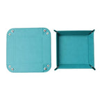 siduater Valet Tray Desktop Storage Organizer – Vegan Leather Catchall Tray Bedside Vanity Tray Nightstand Caddy Holder for Remote Controller, Watch, Keys, Phone, Wallet, Coin, Jewelry, Turquoise - color: Turquoise