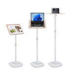 Adjustable Floor Book Stand Height From20'-51‘ and Angle, Music Stand,Reading Stand for Tablet Bibles, Recipes, Cooking, Books Wooden Display Rack,Stable Portable with Clip - style: Extra Long (20-51in Height)